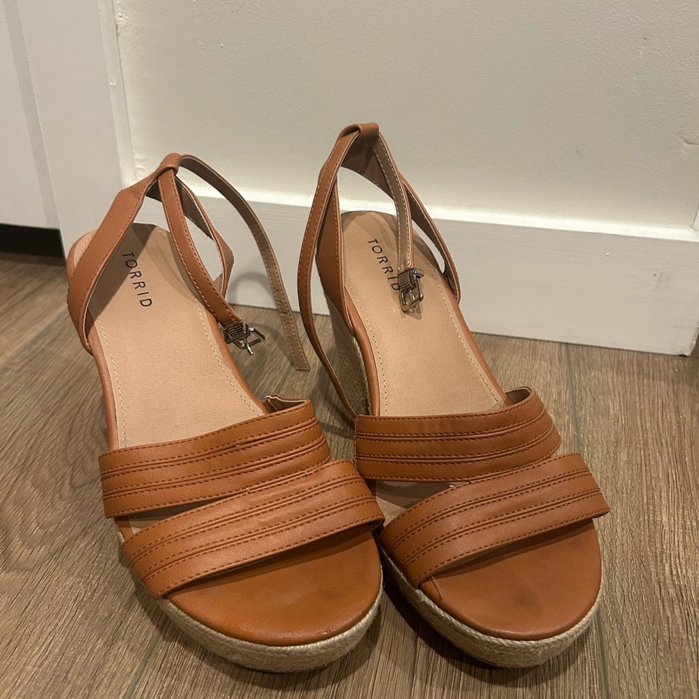Torrid Women's Brown Wedge Sandals